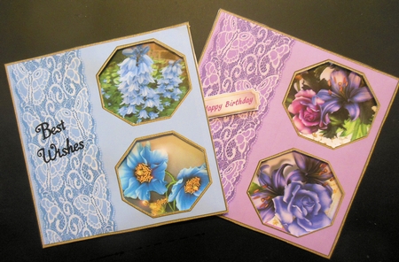 Butterfly Octogon S Borders-Christmas Time by Hazel Sumner