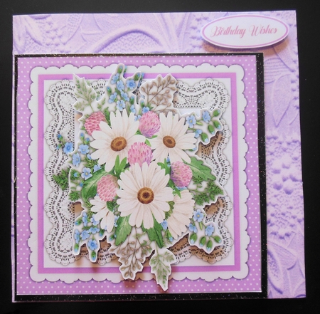 Beautiful Daisys and Clover by Hazel Sumner
