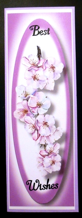 Simple Cherry Blossom Lge DL by Hazel Sumner