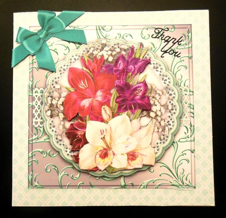7x7 Mini KIt, Beautiful Gladiolis  by Hazel Sumner