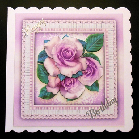 8x8 Miini It, Beautiful Lilac Roses by Hazel Sumner