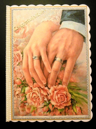 Beautiful Wedding hands A5 Folded Book by Hazel Sumner