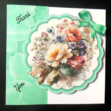 6, Beautiful Scalloped Toppers With Butterflys by Hazel Sumner
