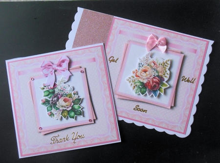 Pretty Florals #1 - Bumper Kit - Set of 4 Designs  by Hazel Sumner