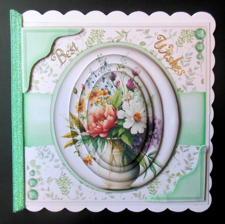 8x8 Mini Kit, Beautiful Floral Flowers , Pyramid by Hazel Sumner