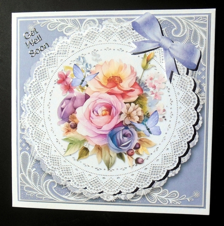 Lovely Floral Get Well Soon Topper by Hazel Sumner