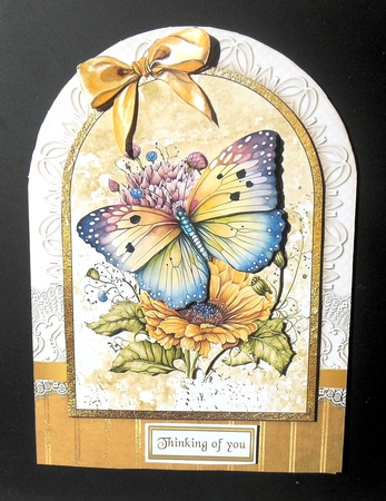 Yellow Butterflies Shaped Card BUNDLE by Hazel Sumner