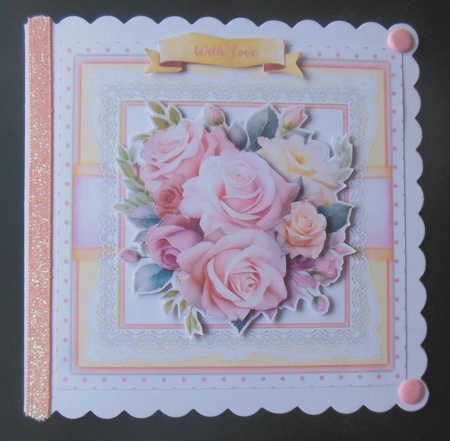 8x8 Mini KIt, Beautiful Blush Pink Roses by Hazel Sumner