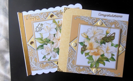 8x8 Mini Kit, Beautiful Gardenias and Lilys by Hazel Sumner