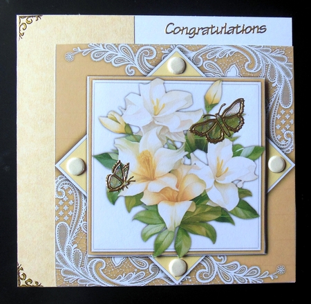 8x8 Mini Kit, Beautiful Gardenias and Lilys by Hazel Sumner