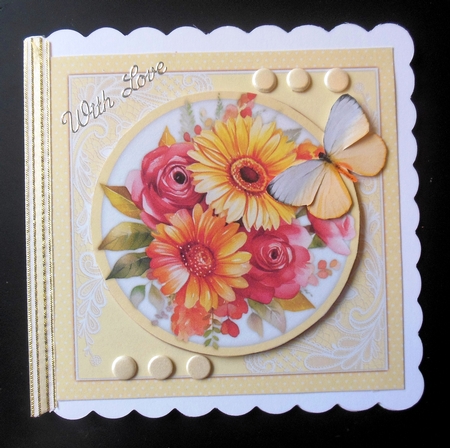 8x8 Mini Kit, Beautiful Gerber and Roses by Hazel Sumner