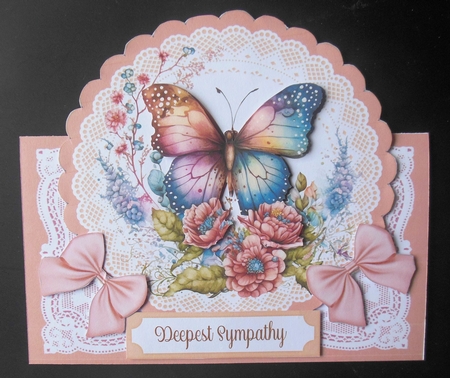 Butterfly Collection 4 x All Occasions 7 x 7 Shaped Cards by Hazel Sumner