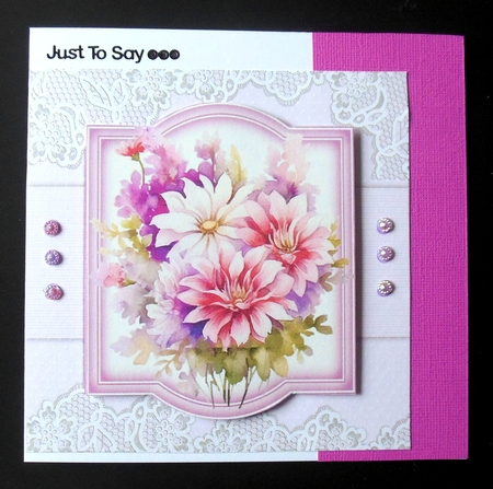 8x8 Mini Kit , Beautiful Blush Dahlia Sprays by Hazel Sumner