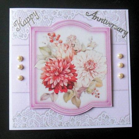 8x8 Mini Kit , Beautiful Blush Dahlia Sprays by Hazel Sumner