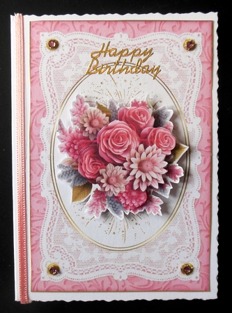 Pretty Flower 7 x A5 Toppers & 7 Matching Inserts Kit 1 by Hazel Sumner