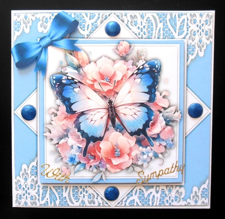 8x8 Mini Kit, Gorgeous Butterflys and Roses by Hazel Sumner