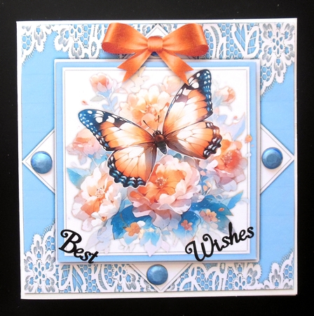 8x8 Mini Kit, Gorgeous Butterflys and Roses by Hazel Sumner