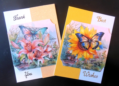 6 Floral butterfly toppers 2 by Hazel Sumner