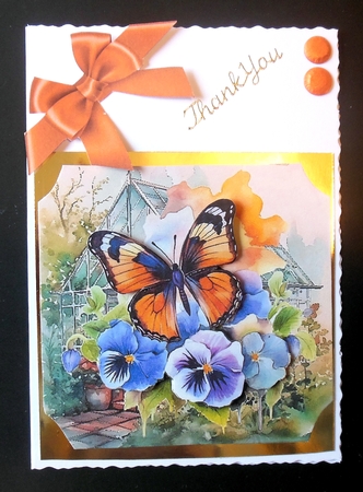 6 Floral butterfly toppers 3 by Hazel Sumner