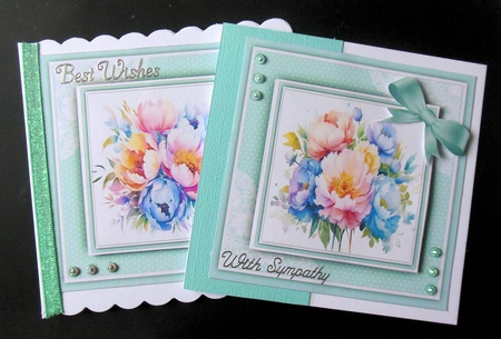 8x8 Mini Kit, Beautiful Rainbow Florals by Hazel Sumner