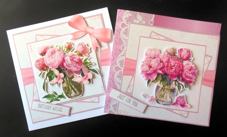 Pretty Peony Vases by Hazel Sumner