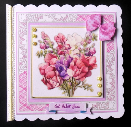 8x8 Mini Kit , Beautiful Roses and Sweetpeas by Hazel Sumner