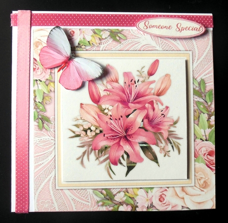 8x8 Mini Kit, Beautiful Hot Pink Lilys by Hazel Sumner