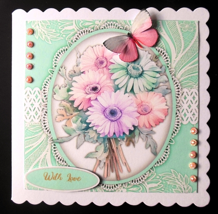 8x8 Mini Kit, Gorgeous Pastel Gerberas by Hazel Sumner