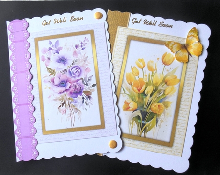 18 Beautiful A5 Floral Card Fronts by Hazel Sumner