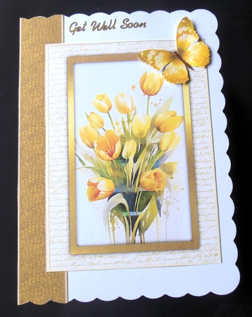 18 Beautiful A5 Floral Card Fronts by Hazel Sumner