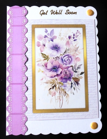 18 Beautiful A5 Floral Card Fronts by Hazel Sumner