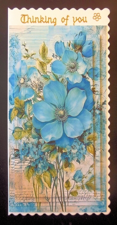 Lovely Blue Shades Of Flower Pyramids by Hazel Sumner
