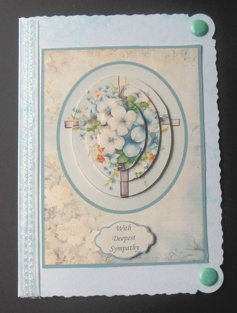 Sympathy Floral Cross by Hazel Sumner