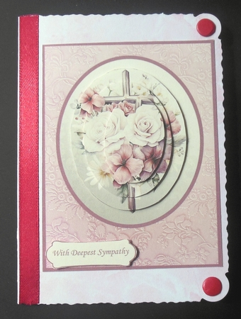 Sympathy Floral Cross 02 by Hazel Sumner