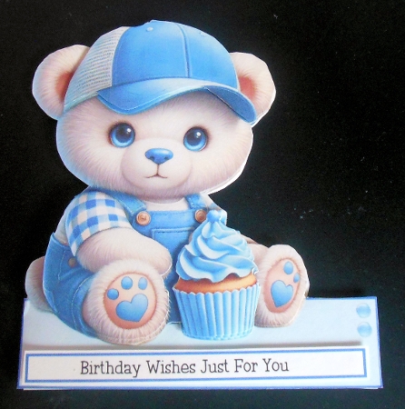 Shaped Cupcake Ted Male by Hazel Sumner