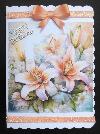 Watercolor Lily Floral Bouquet by Hazel Sumner