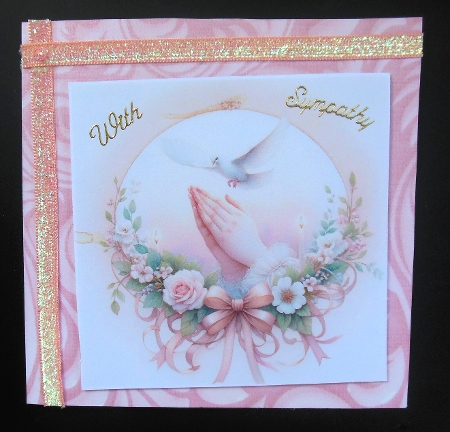 6x6 Praying Hands 2 - Illustrations for Cardmakers & Designers by Hazel Sumner