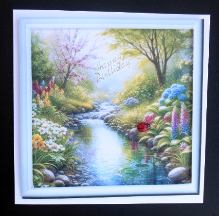 Lush nature with river  by Hazel Sumner