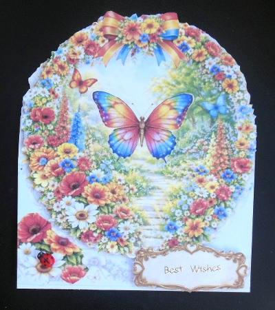 Rainbow Butterfly Garden Frame Topper – Floral Wreath & Just for You Printable by Hazel Sumner
