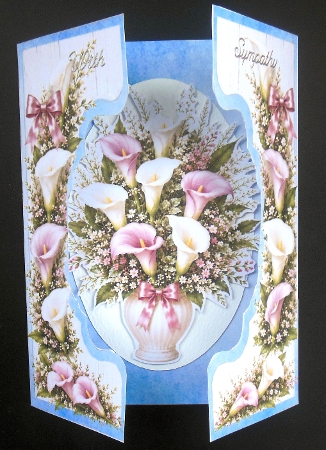 Elegant Pastel Calla Lily Floral Vase Topper Featured Gallery Photo