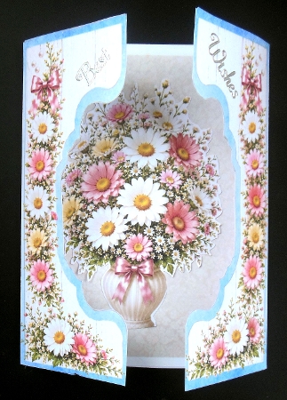 Elegant Pastel Daisy Floral Vase Topper by Hazel Sumner