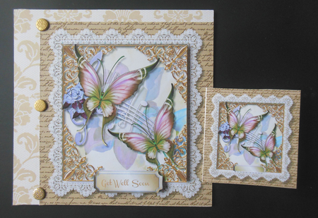Vintage Fashion Beauty Lace Backing Paper by Hazel Sumner