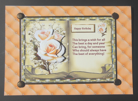 Quilted Backing in Peach by Hazel Sumner