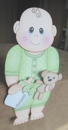 3D on the Shelf Card Kit - Cute New Little Baby Jude by Hazel Sumner