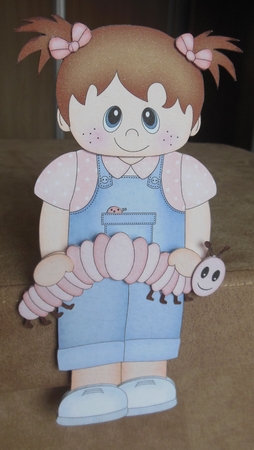 3D on the Shelf Card Kit - Little Toddler Beah's Caterpillar by Hazel Sumner