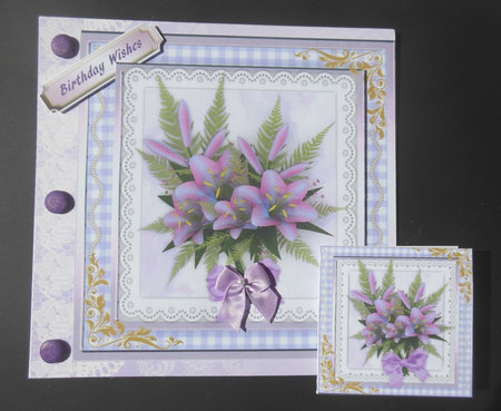 Lovely Lilac flowers on Fern 3 by Hazel Sumner