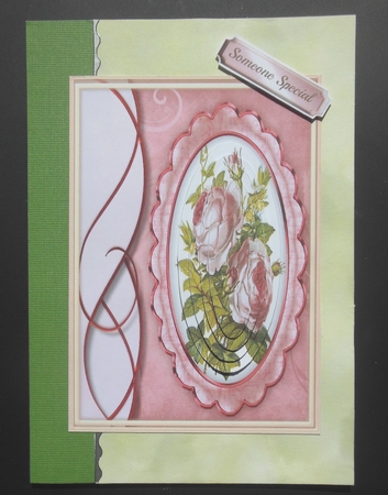 Beautiful Pink flower in a pink Frame , pyramid  by Hazel Sumner