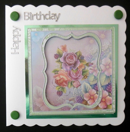 Romantic Roses Blank Insert by Hazel Sumner