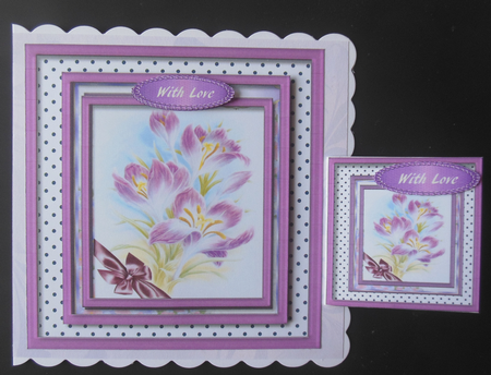  Beautiful Lilac Flowers and Bow , by Hazel Sumner