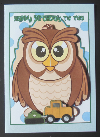 Happy Birthday - Little Owl by Hazel Sumner